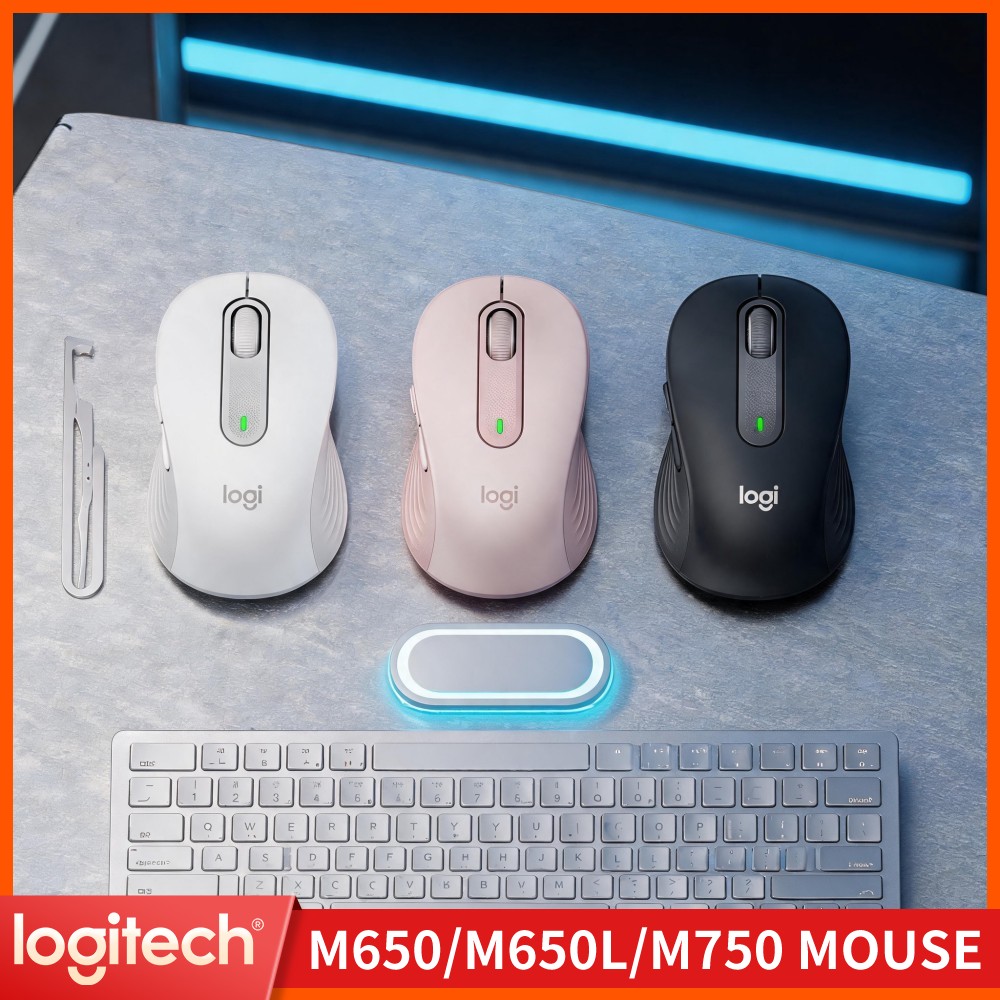 Pc Gaming Logitech - Logitech M650 Ergonomic Wireless Mouse Dual