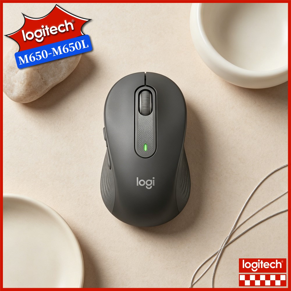 Pc Gaming Logitech - Logitech M650 Wireless Ergonomic Mouse Thumb