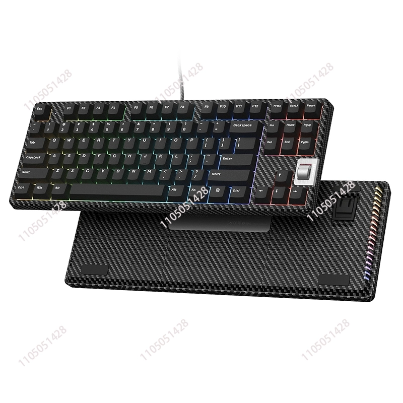 Pc Gaming Keyboard - F87 Walnut 75% Wired Gaming Mechanical