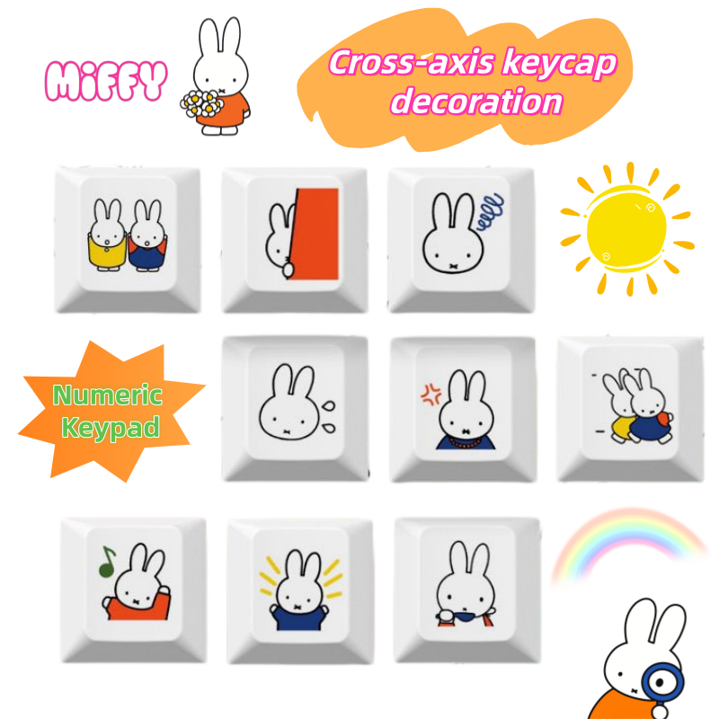 New Miffy rabbit cartoon cute  - Mechanical Keyboard review and price