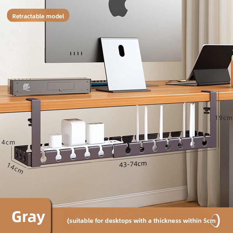 Retractable No Drill Clamp On  - Desk Cable Organizer review and price