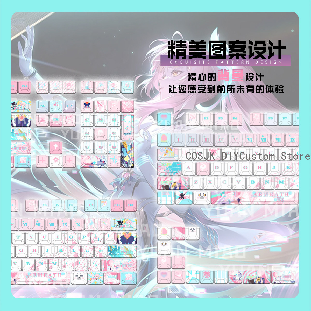122 Keys Anime Wuthering Waves - Mechanical Keyboard review and price