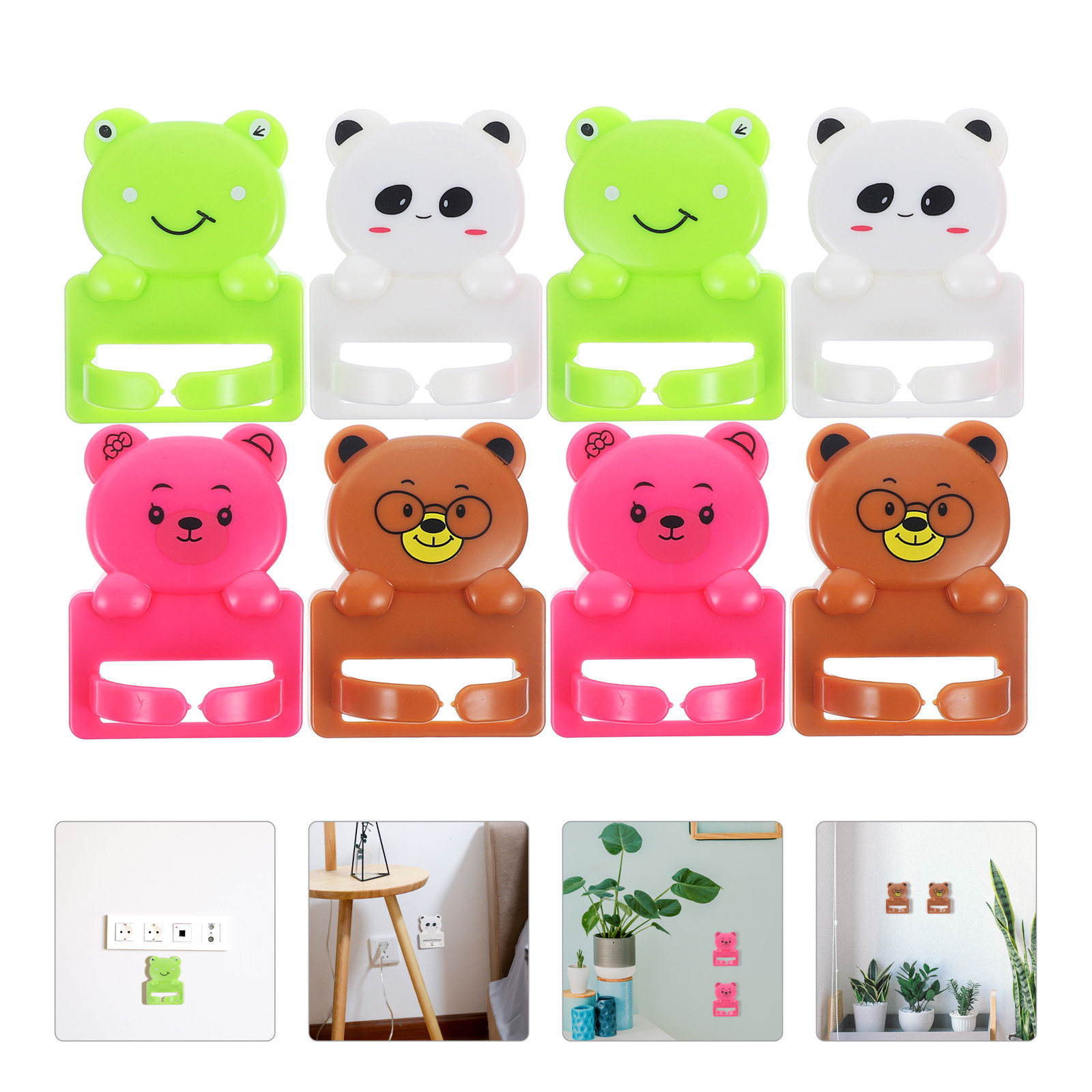 8 Pcs Cartoon Suction Cup Hook - Desk Cable Organizer review and price