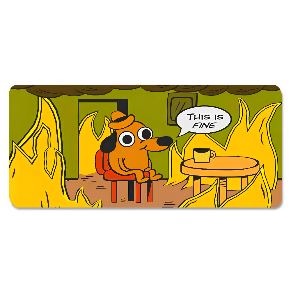 This Is Fine Dog Dachshund Mou - Pc Gaming Handheld review and price