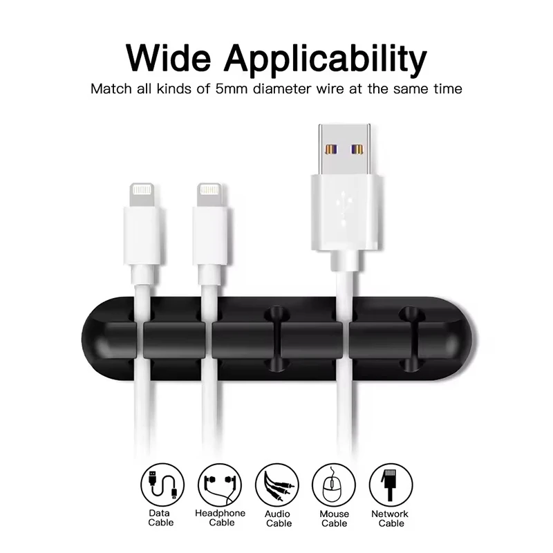 Silicone USB Cable Clip Winder - Desk Cable Organizer review and price