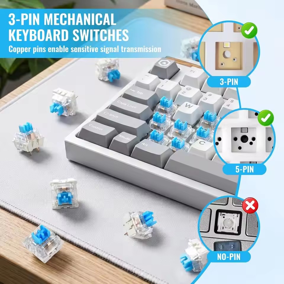 10-30Pcs 3 Pin Blue Red Brown  - Mechanical Keyboard review and price