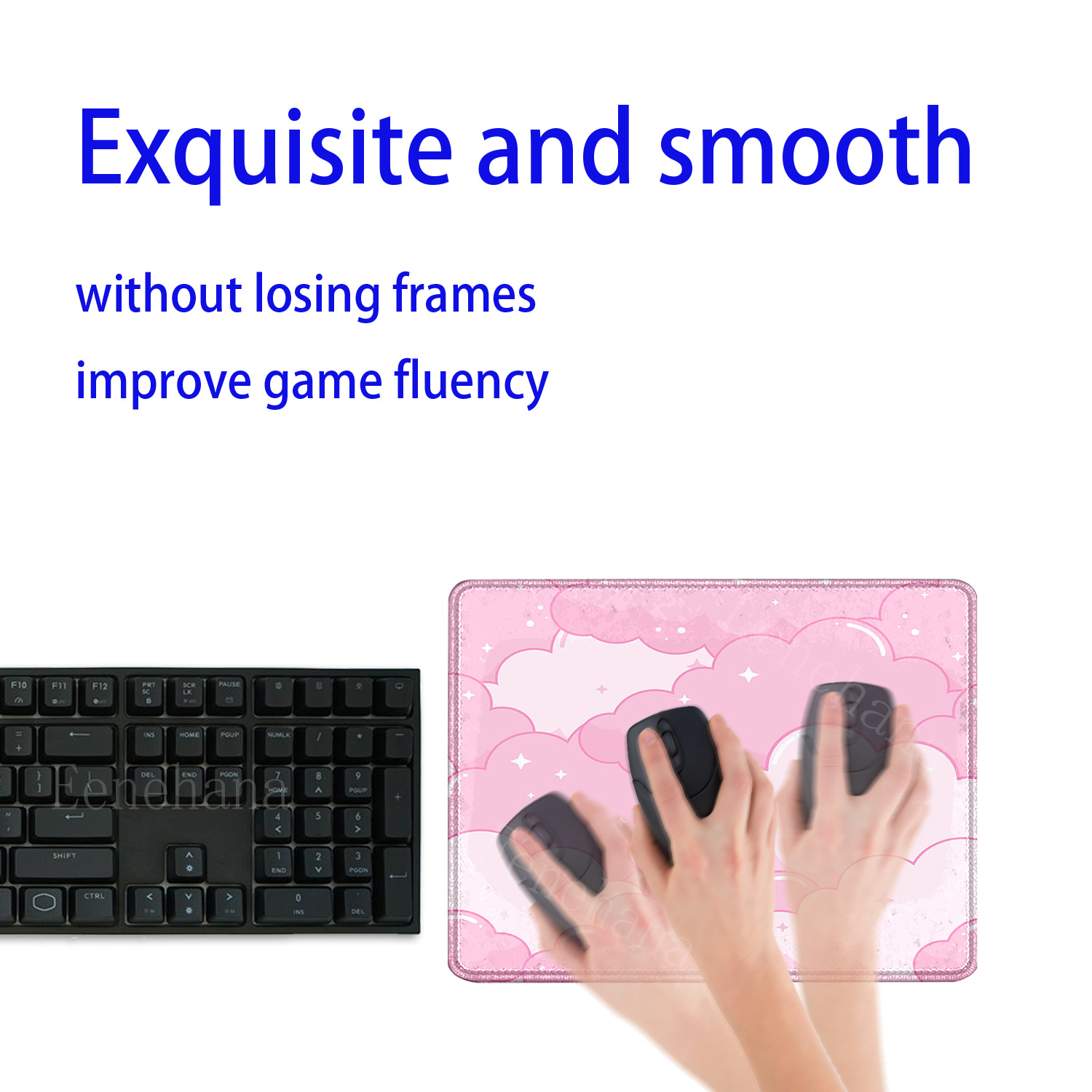 Cute Pink Clouds Small Size Mo - Pc Gaming Cloud Free review and price