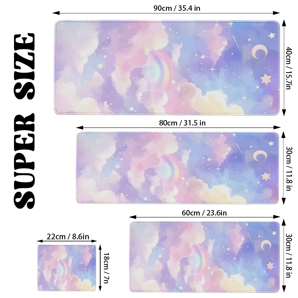 Pastel Rainbow Cloud Stars Ext - Pc Gaming Cloud Free review and price