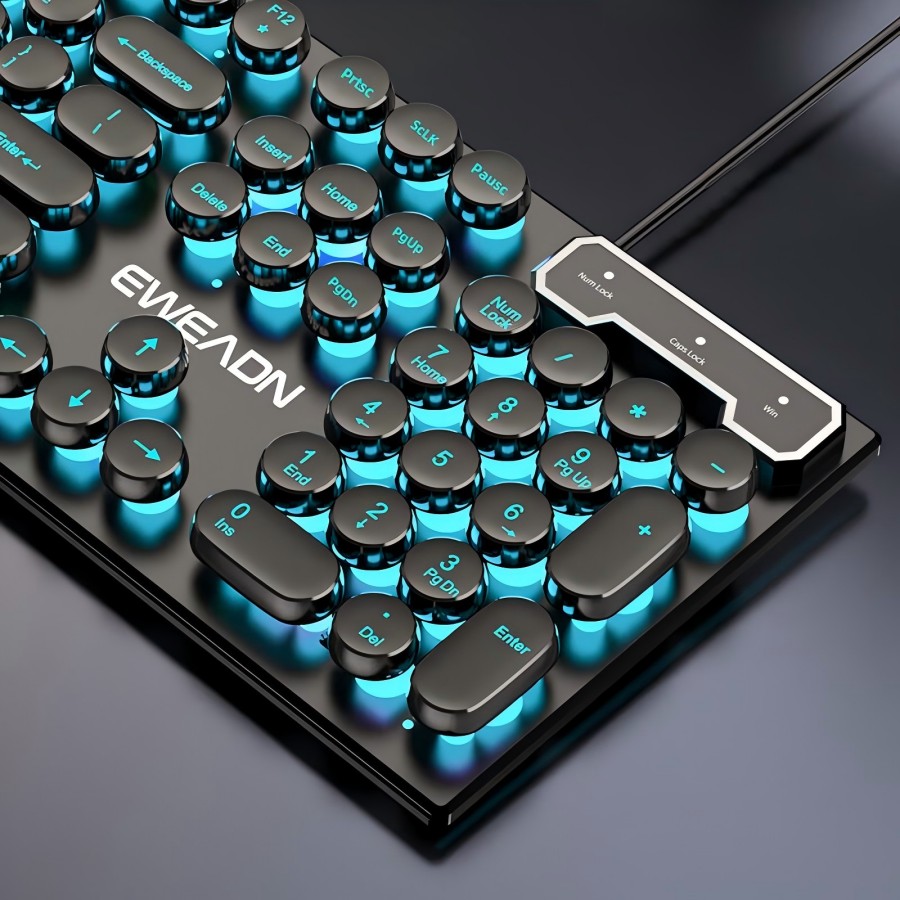 EWEADN Typewriter Gaming Keybo - Pc Gaming Handheld review and price