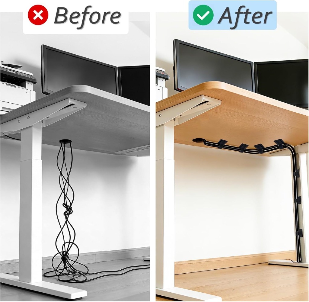 4-28Sets Self-Adhesive Ties Re - Desk Cable Organizer review and price
