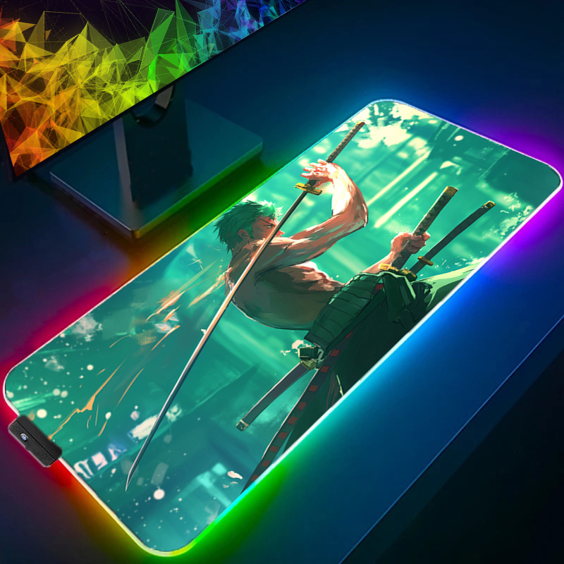 ONE PIECE Zoro Mouse Pad RGB G - Pc Gaming Keyboard review and price