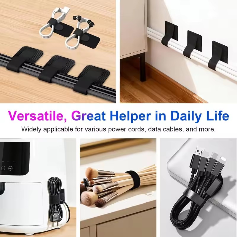 Adhesive Under Desk Cable Ties - Desk Cable Organizer review and price