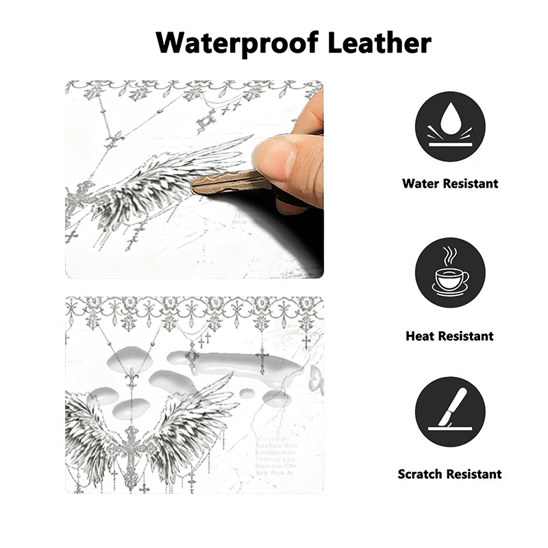 Leather Mousepad Black White A - Pc Gaming Keyboard review and price